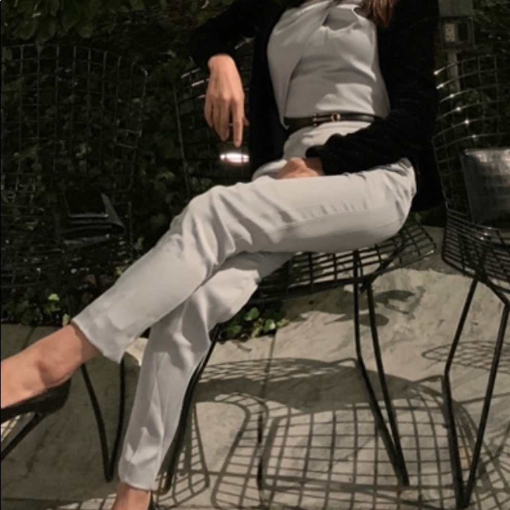 Reiss silver blue jumpsuit xs 0